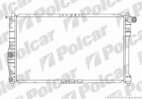 Polcar 292208-1 - Радиатор, охлаждение двигателя unicars.by