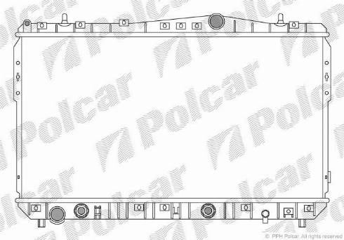 Polcar 250508-2 - Радиатор, охлаждение двигателя unicars.by