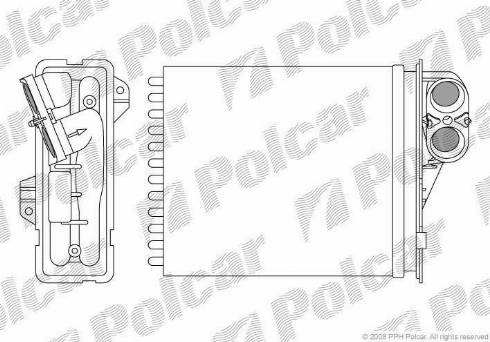 Polcar 2800N8-1 - Теплообменник, отопление салона unicars.by