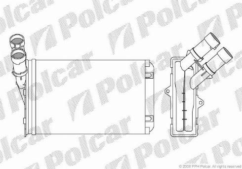 Polcar 2324N8-1 - Теплообменник, отопление салона unicars.by