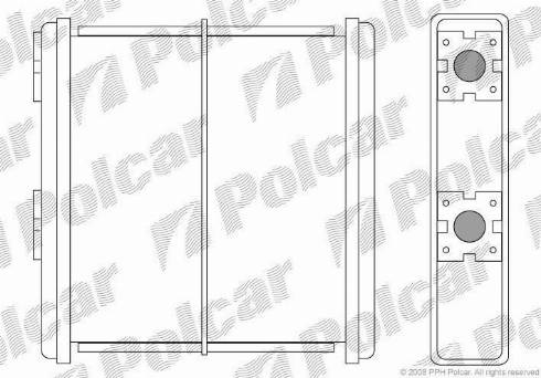 Polcar 2728N8A1 - Теплообменник, отопление салона unicars.by