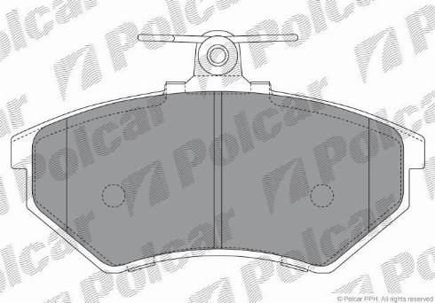 Polcar S70-0004 - Тормозные колодки, дисковые, комплект unicars.by