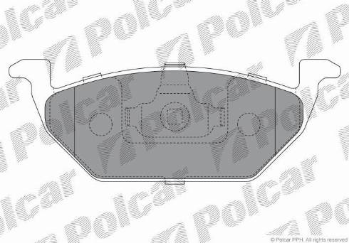 Polcar S70-0020 - Тормозные колодки, дисковые, комплект unicars.by