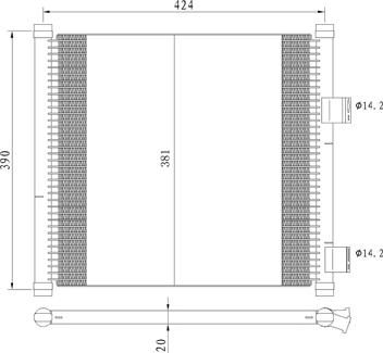 PowerMax 7110405 - Конденсатор кондиционера unicars.by