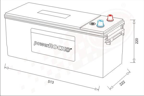 PowerROCK BAT180RML - Стартерная аккумуляторная батарея, АКБ unicars.by