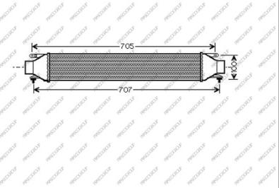 Prasco AA210N004 - Интеркулер, теплообменник турбины unicars.by