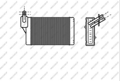 Prasco AD016H002 - Теплообменник, отопление салона unicars.by