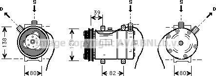 Prasco AIK009 - Компрессор кондиционера unicars.by