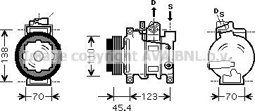 Prasco AIK261 - Компрессор кондиционера unicars.by