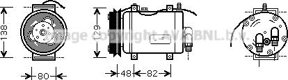 Prasco AIK228 - Компрессор кондиционера unicars.by