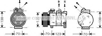 Prasco ALK016 - Компрессор кондиционера unicars.by