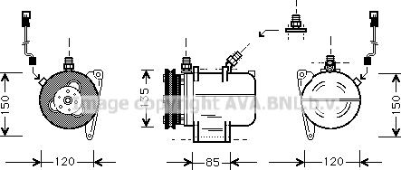 Prasco BWK016 - Компрессор кондиционера unicars.by