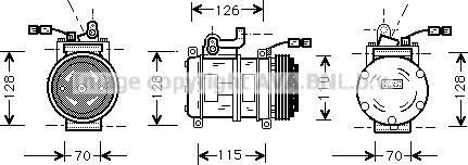 Prasco BWK231 - Компрессор кондиционера unicars.by