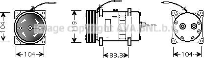 Prasco CNK176 - Компрессор кондиционера unicars.by