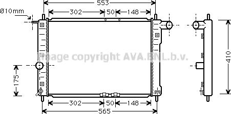 Prasco DW2039 - Радиатор, охлаждение двигателя unicars.by