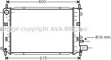 Prasco FDA2152 - Радиатор, охлаждение двигателя unicars.by