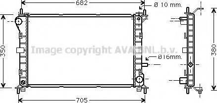 Prasco FDA2264 - Радиатор, охлаждение двигателя unicars.by