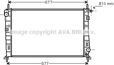 Prasco FDA2266 - Радиатор, охлаждение двигателя unicars.by