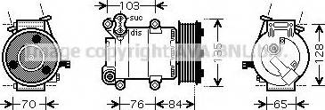 Prasco FDK418 - Компрессор кондиционера unicars.by