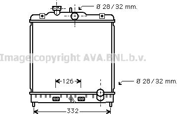 Prasco HD2120 - Радиатор, охлаждение двигателя unicars.by