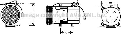 Prasco HYK063 - Компрессор кондиционера unicars.by