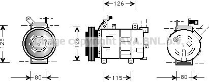 Prasco OLK021 - Компрессор кондиционера unicars.by