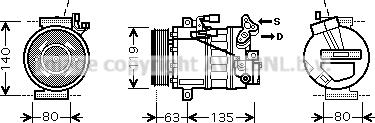 Prasco RTK392 - Компрессор кондиционера unicars.by