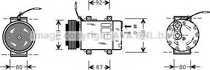 Prasco RTK283 - Компрессор кондиционера unicars.by