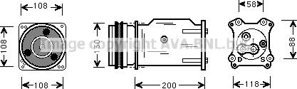 Prasco UVK061 - Компрессор кондиционера unicars.by