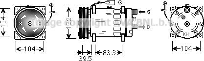 Prasco VLK080 - Компрессор кондиционера unicars.by