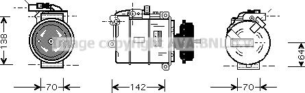 Prasco VNK087 - Компрессор кондиционера unicars.by