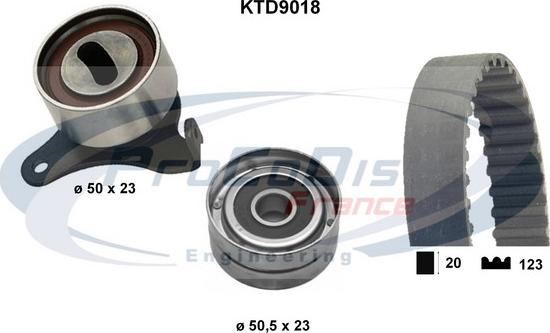 Procodis France KTD9018 - Комплект зубчатого ремня ГРМ unicars.by