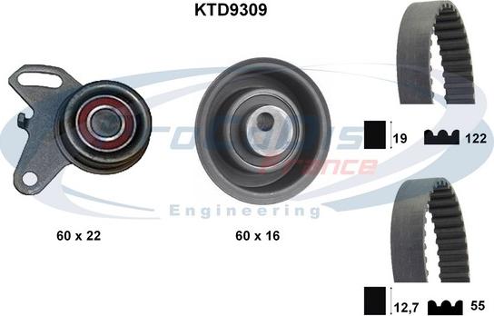 Procodis France KTD9309 - Комплект зубчатого ремня ГРМ unicars.by