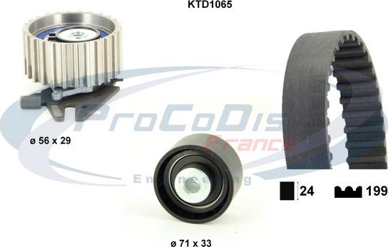 Procodis France KTD1065 - Комплект зубчатого ремня ГРМ unicars.by