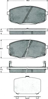 Procodis France PF1499 - Тормозные колодки, дисковые, комплект unicars.by