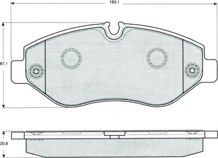 Procodis France PF1425 - Тормозные колодки, дисковые, комплект unicars.by