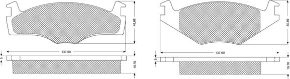 Procodis France PF1053 - Тормозные колодки, дисковые, комплект unicars.by