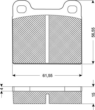 Procodis France PF1019 - Тормозные колодки, дисковые, комплект unicars.by