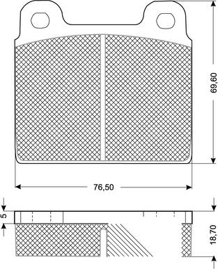 Procodis France PF10181 - Тормозные колодки, дисковые, комплект unicars.by