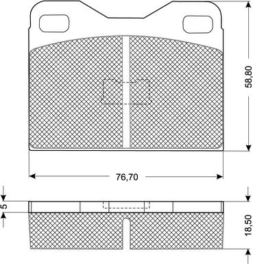 Procodis France PF1012 - Тормозные колодки, дисковые, комплект unicars.by