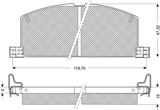 Procodis France PF1017 - Тормозные колодки, дисковые, комплект unicars.by