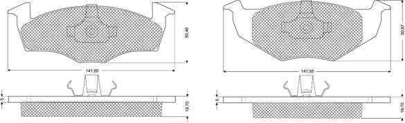 Procodis France PF1086 - Тормозные колодки, дисковые, комплект unicars.by