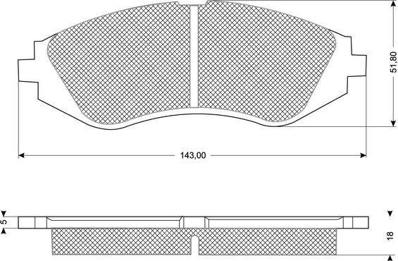 Procodis France PF1074 - Тормозные колодки, дисковые, комплект unicars.by