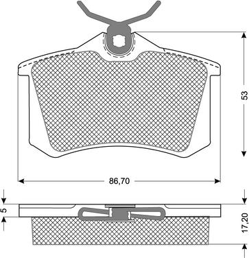 Procodis France PF10781 - Тормозные колодки, дисковые, комплект unicars.by