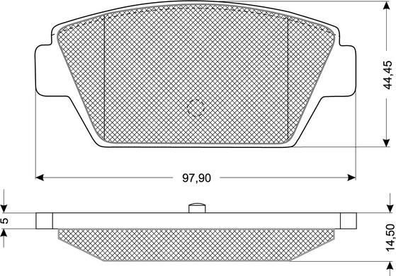 Procodis France PF1154 - Тормозные колодки, дисковые, комплект unicars.by