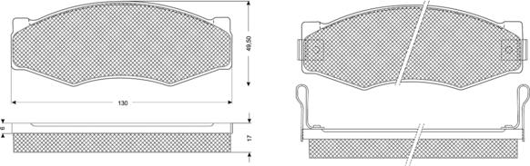 Procodis France PF1109 - Тормозные колодки, дисковые, комплект unicars.by