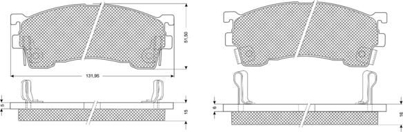 Procodis France PF1102 - Тормозные колодки, дисковые, комплект unicars.by