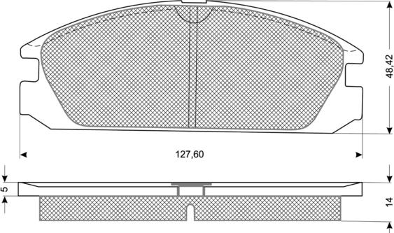 HELLA 8DB 355 006-261 - Тормозные колодки, дисковые, комплект unicars.by