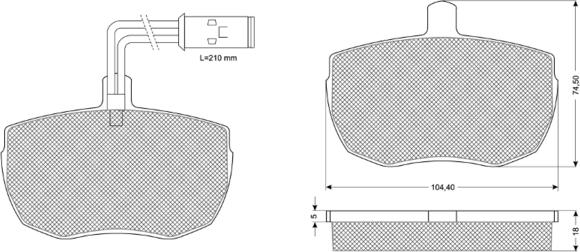 Procodis France PF1123 - Тормозные колодки, дисковые, комплект unicars.by