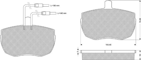 Procodis France PF1122 - Тормозные колодки, дисковые, комплект unicars.by